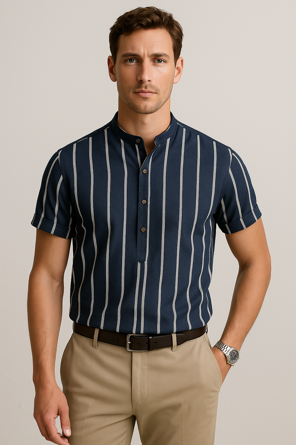 Camisa Manga Curta Fiorinni Duna