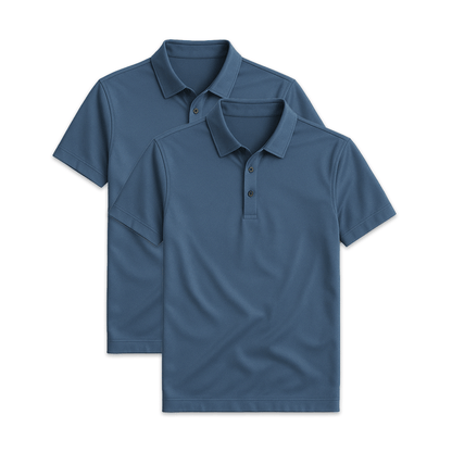 Conjunto 2 Camisas Polos em Seda Gelo Fiorinni